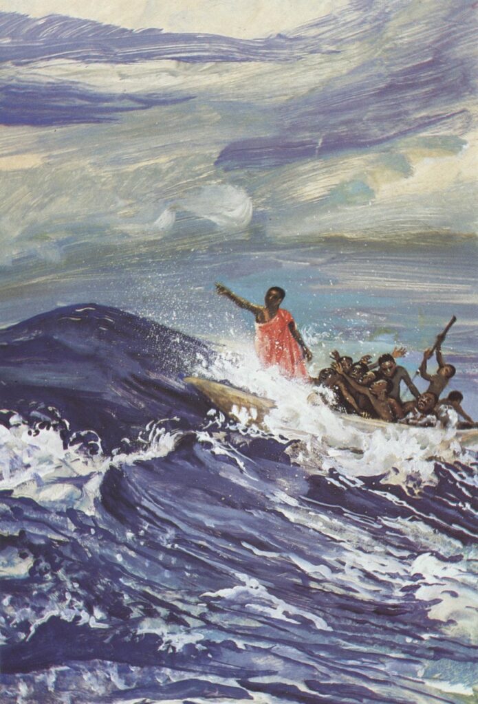 Jesus lulls a storm - Mark 4:35-41 (Cameroon, 1973)